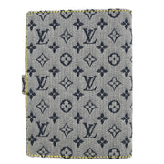 Louis Vuitton 2000 Blue Monogram Mini Agenda PM Note Book Cover R20905 Small Good