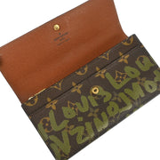 Louis Vuitton 2001 Monogram Graffiti Portefeuille Sarah Wallet M92188