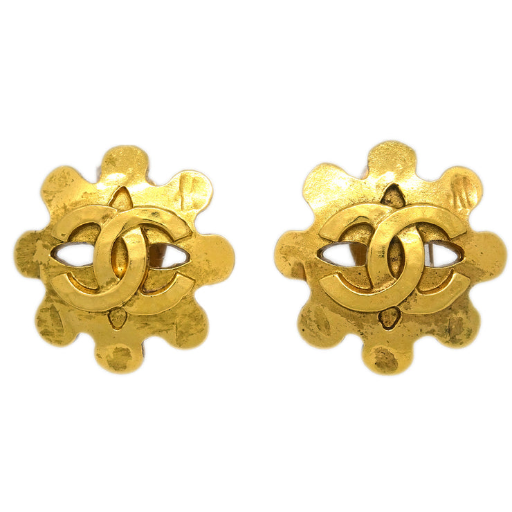 Chanel Gold Earrings Clip-On 94P