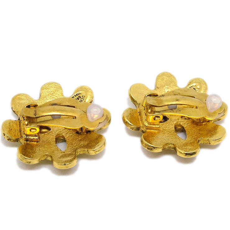 Chanel Gold Earrings Clip-On 94P