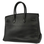 Hermes 1998 Black Ardennes Birkin 35 Handbag