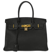 Hermes 2004 Black Togo Birkin 30 Handbag