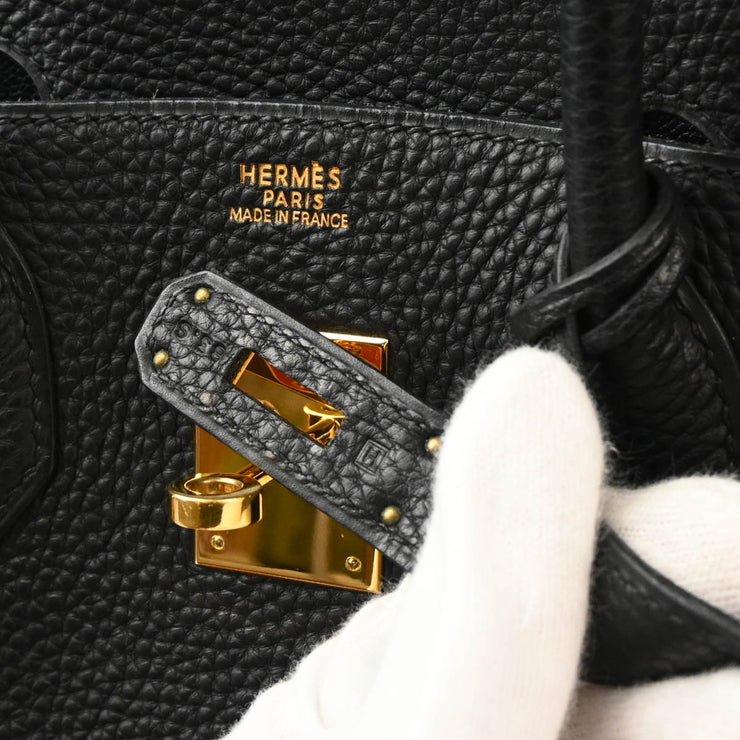 Hermes 2004 Black Togo Birkin 30 Handbag