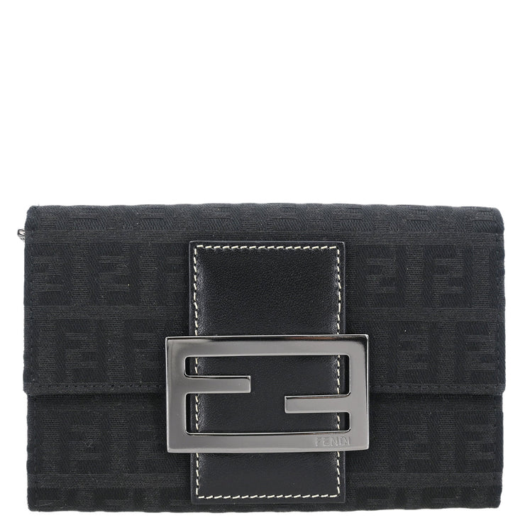 Fendi Black Zucchino Wallet