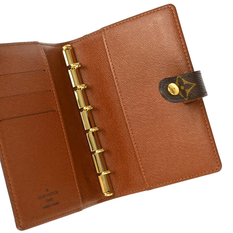 Louis Vuitton Monogram Agenda PM Note Book Cover R20005 Small Good