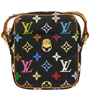 Louis Vuitton 2005 Black Monogram Multicolor Rift Shoulder Bag M40056