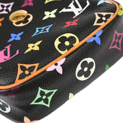 Louis Vuitton 2005 Black Monogram Multicolor Rift Shoulder Bag M40056