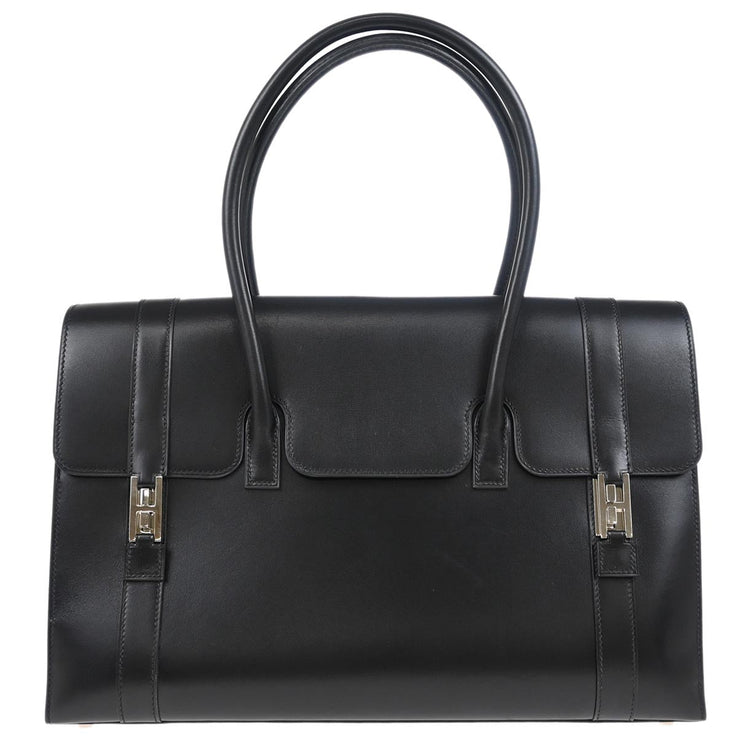 Hermes 2000 Black Box Calf Drag 2 37 Handbag