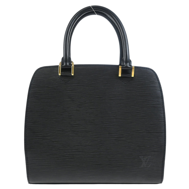 Louis Vuitton 2000 Black Epi Pont Neuf Handbag M52052