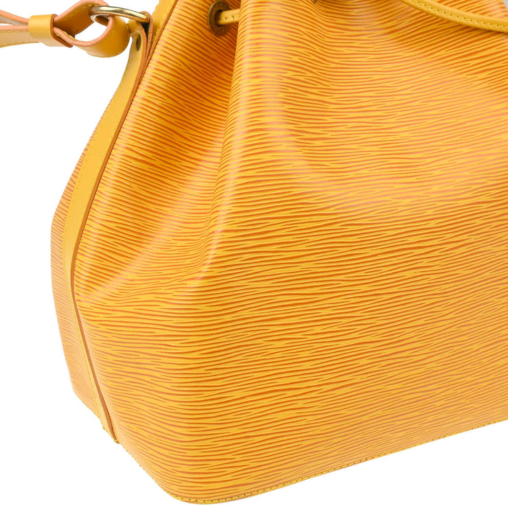 Louis Vuitton 1995 Yellow Epi Petite Noe Bucket Shoulder Bag M44109