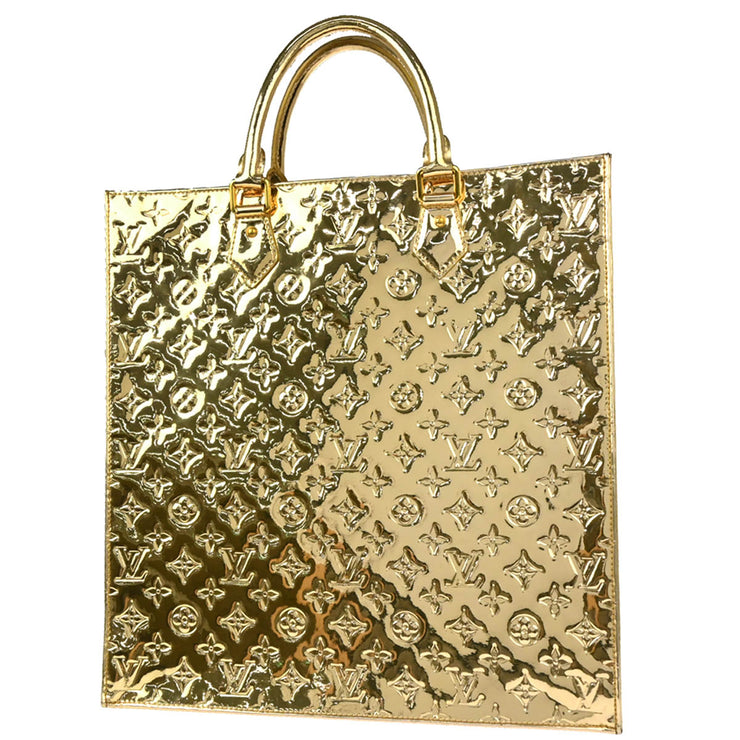 Louis Vuitton 2009 Gold Monogram Miroir Sac Plat Tote Handbag M40268