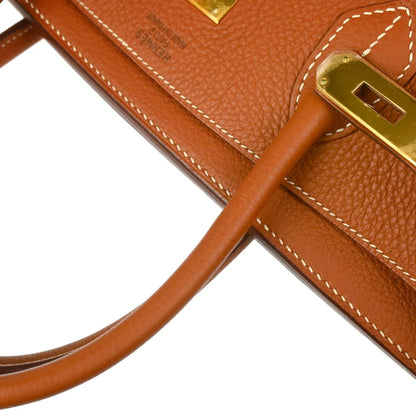 Hermes 2004 Fauve Taurillon Clemence Birkin 40 Handbag