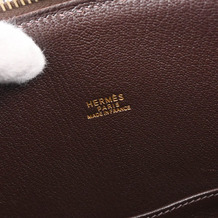 Hermes 2002 Chocolat Coromandel Escapade Handbag