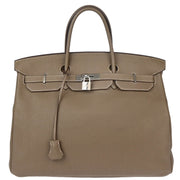 Hermes 2009 Etoupe Gray Togo Birkin 40 Handbag