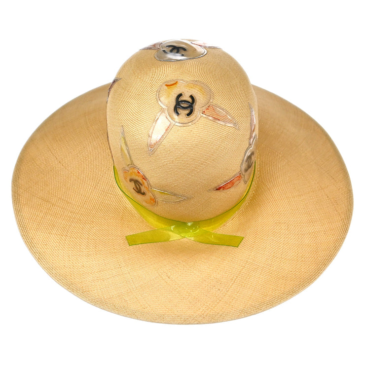 Chanel Straw Hat #57 Beige Small Good