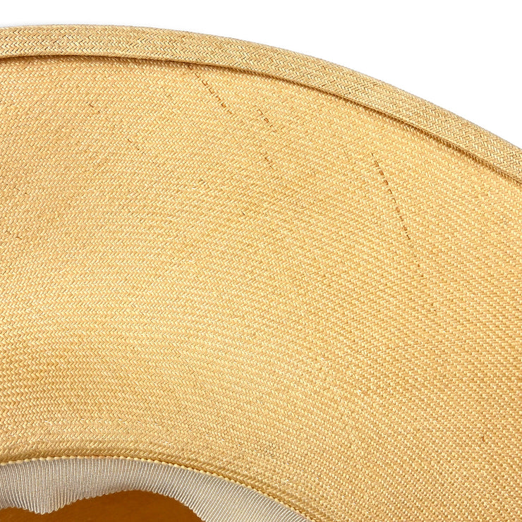 Chanel Straw Hat #57 Beige Small Good