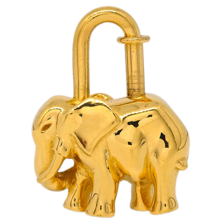 Hermes 1988 Elephant Cadena Gold Small Good