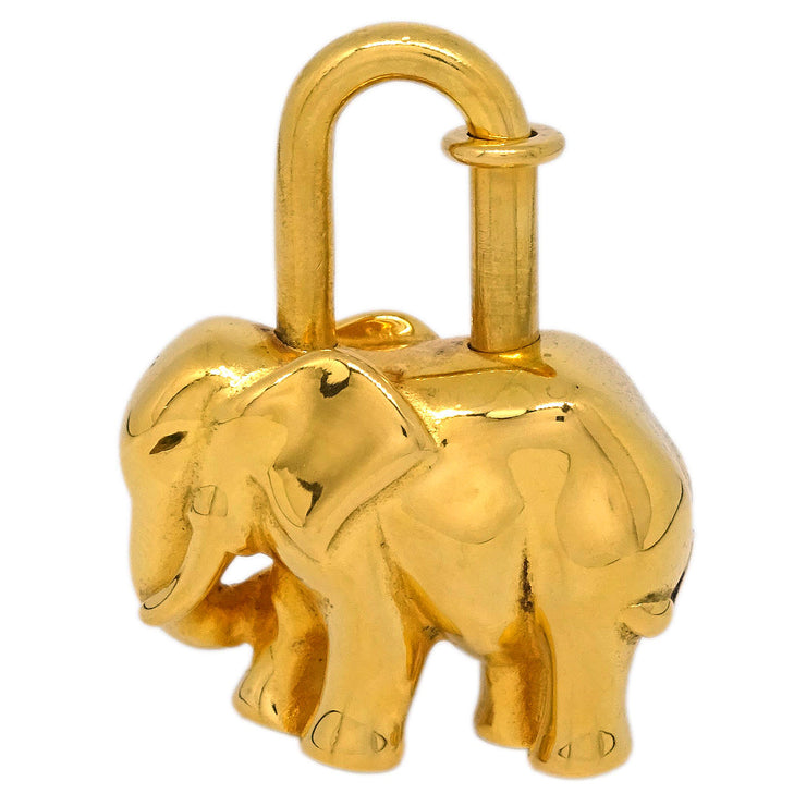 Hermes 1988 Elephant Cadena Gold Small Good