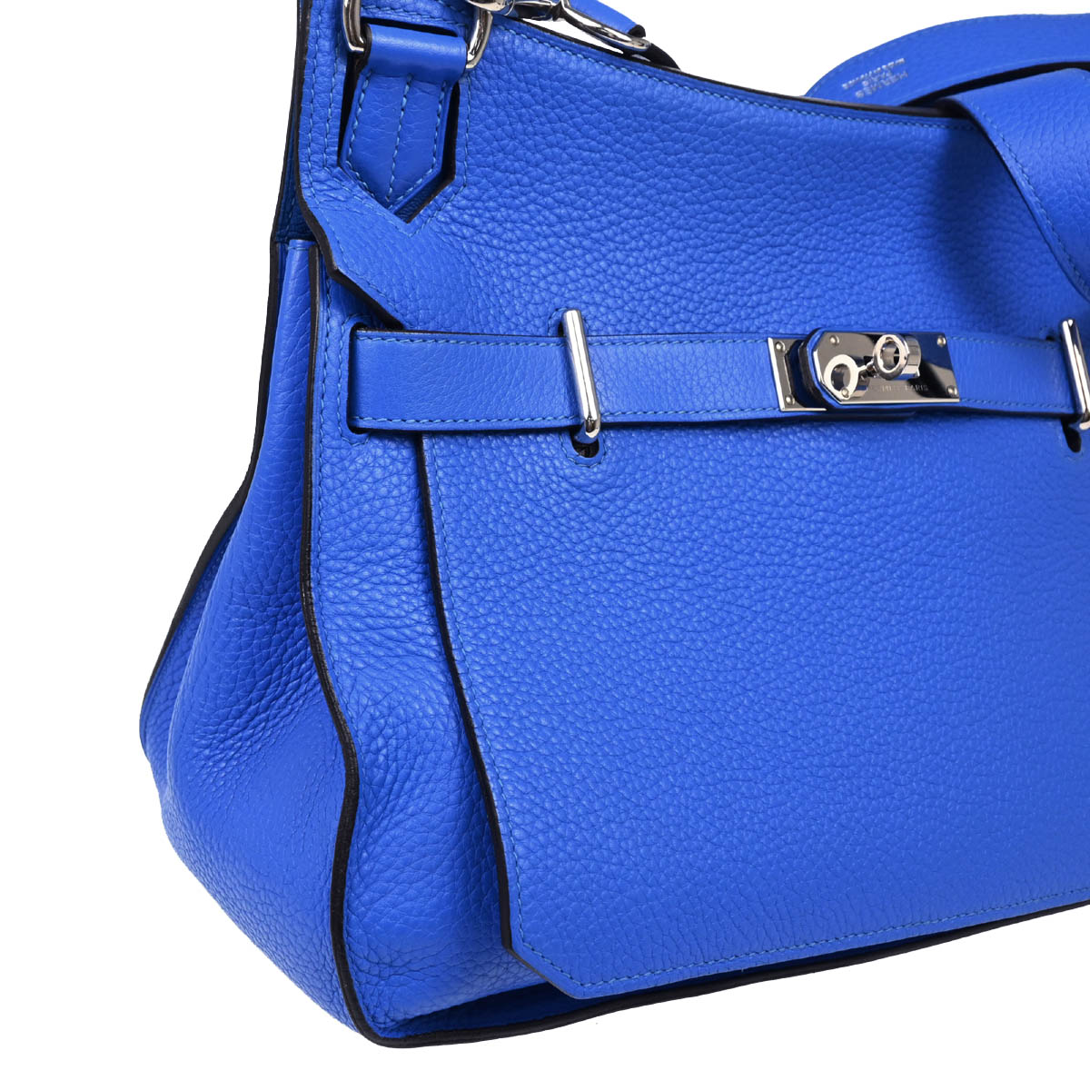 Hermes 2013 Blue Taurillon Clemence Jypsiere 34 Shoulder Bag