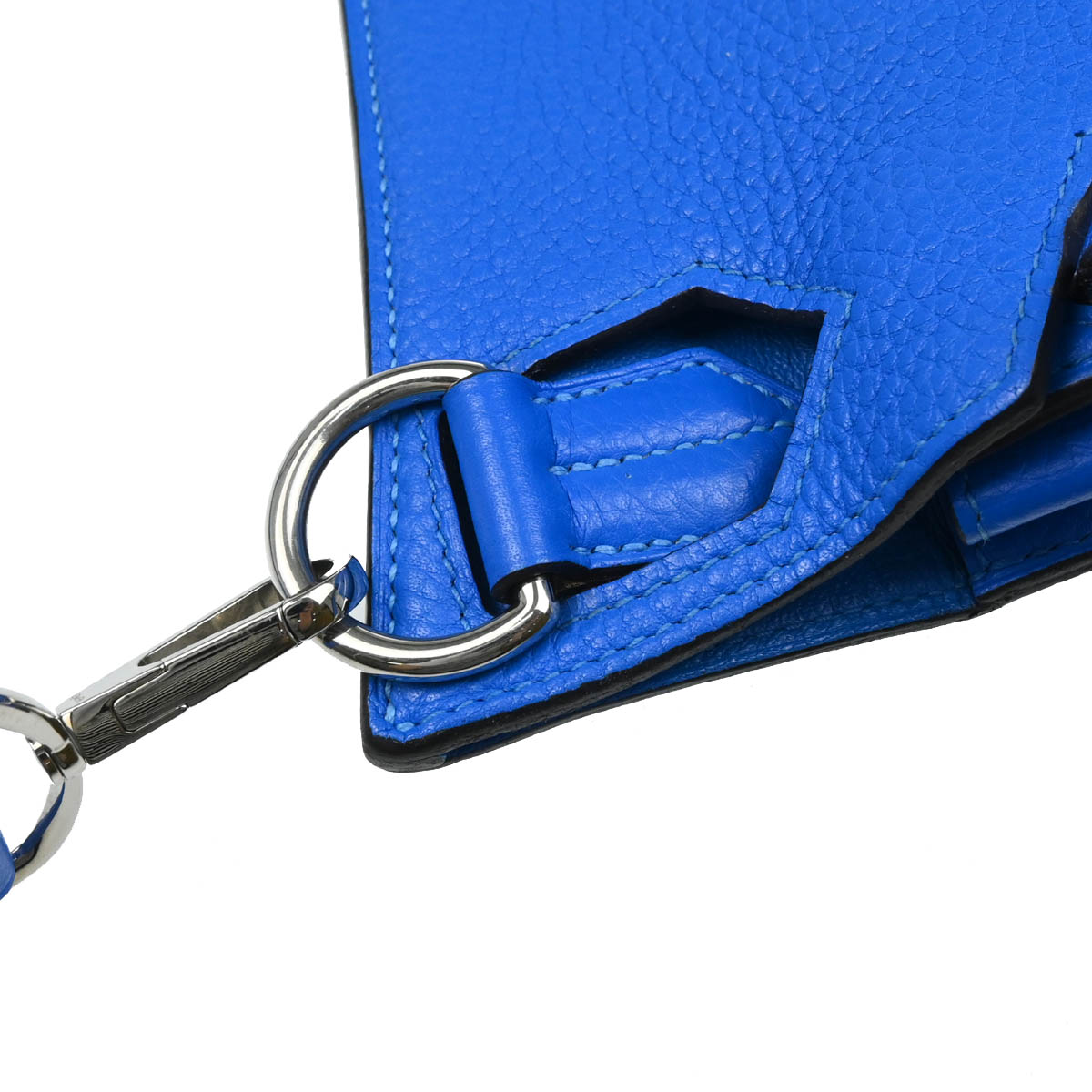 Hermes 2013 Blue Taurillon Clemence Jypsiere 34 Shoulder Bag