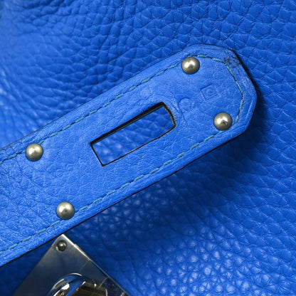 Hermes 2013 Blue Taurillon Clemence Jypsiere 34 Shoulder Bag