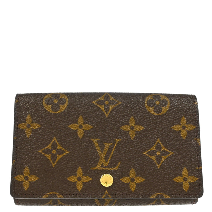 Louis Vuitton 2001 Monogram Porte Monnaie Billet Tresor Wallet M61730