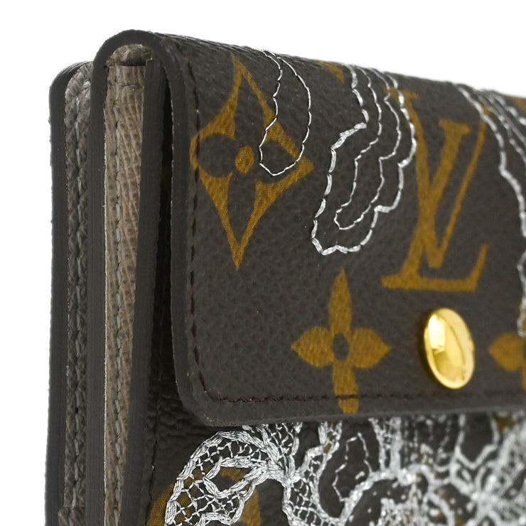 Louis Vuitton 2007 Monogram Dentelle Ludlow Coin Case Wallet M95392