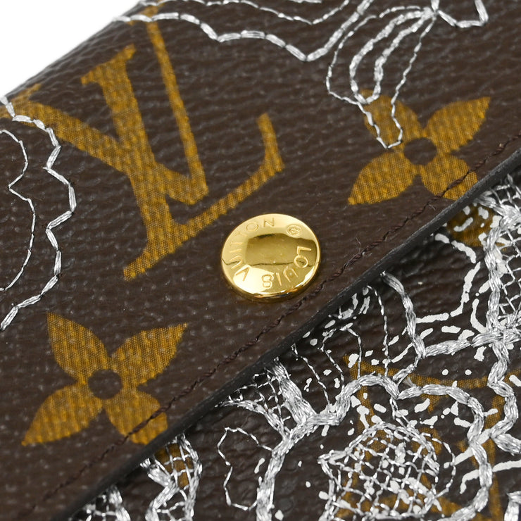 Louis Vuitton 2007 Monogram Dentelle Ludlow Coin Case Wallet M95392