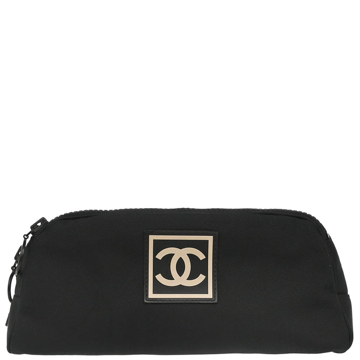 Chanel 2001-2003 Black Nylon Sport Line Pouch