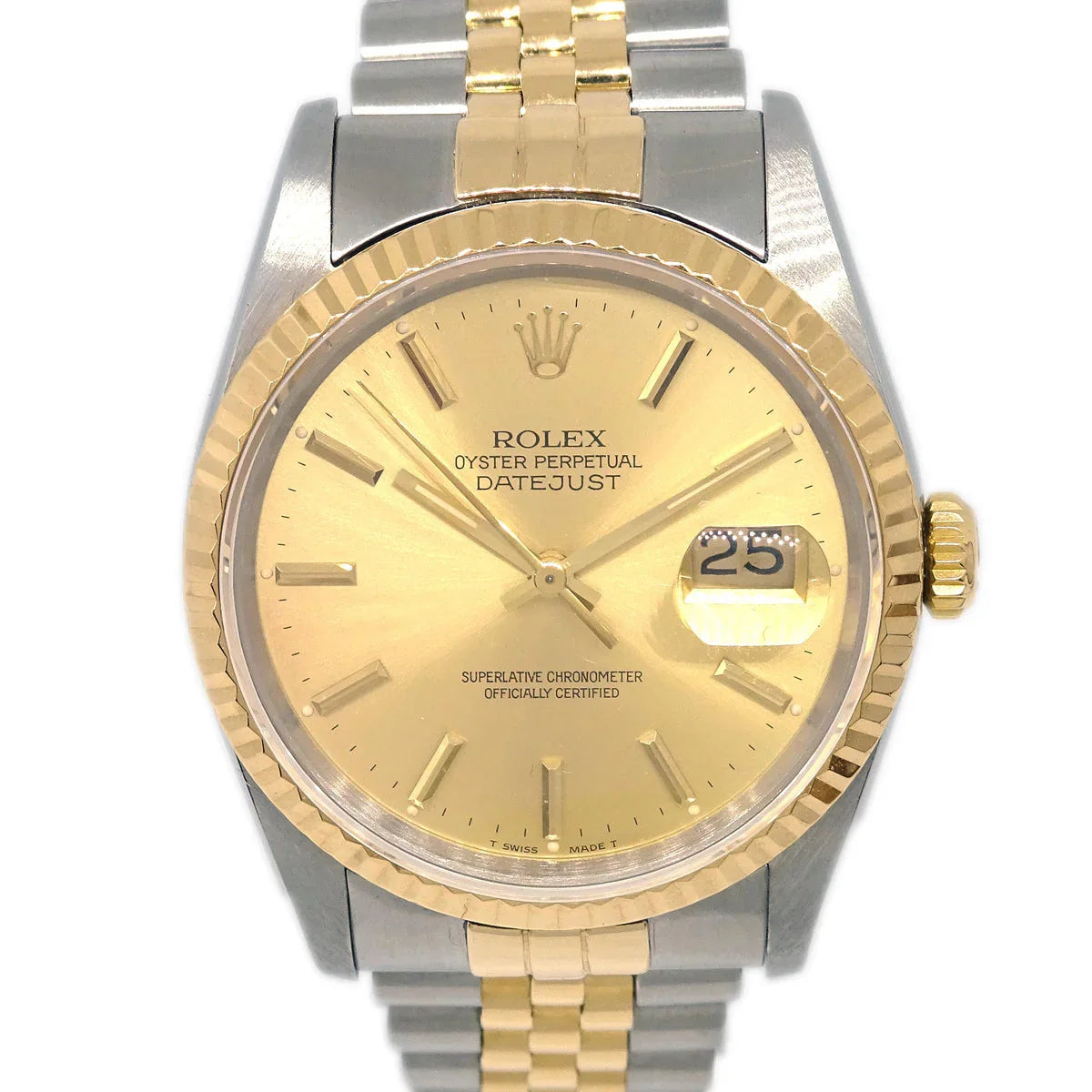 Rolex Oyster Perpetual Datejust Ref.16233 36mm Self-winding Watch 18KYG