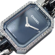 Chanel Premiere H2163 Quartz Watch Ceramic SS Diamond