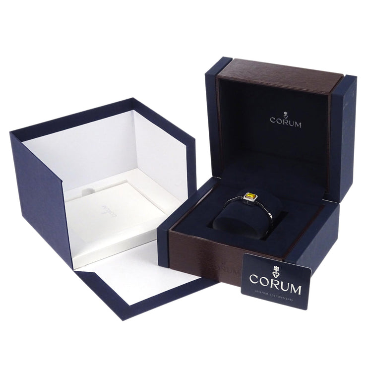 Corum Sugar Cube Ref.137.425.47 Quartz Watch SS Diamond