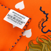 Hermes Scarf Carre 65 Tea Time Orange Small Good