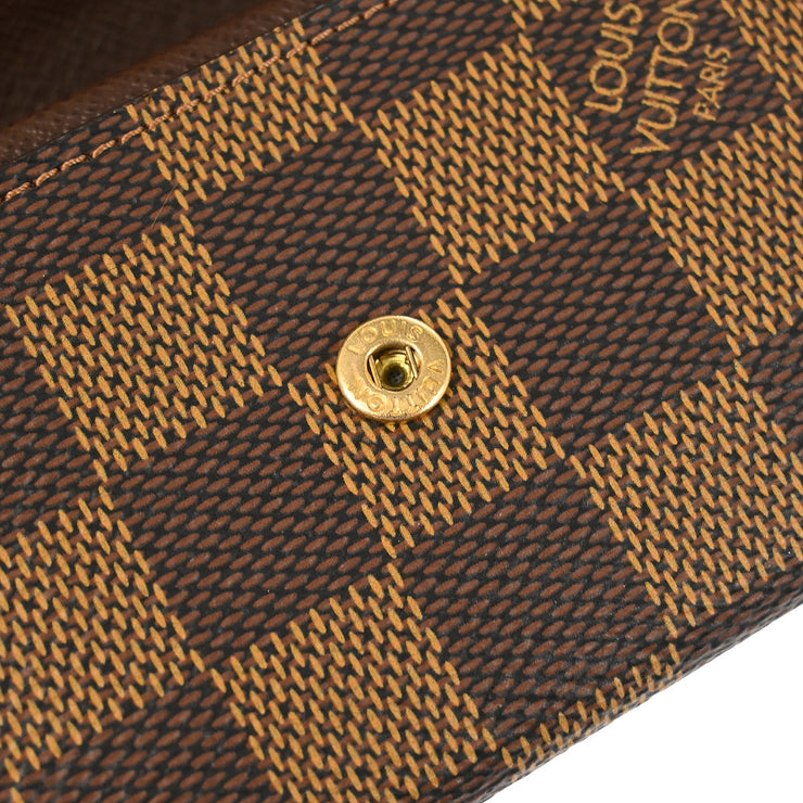 Louis Vuitton 2005 Damier Porte Monnaie Plat Coin Case Wallet N61930