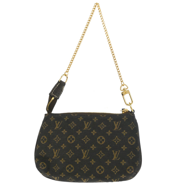 Louis Vuitton 2008 Brown Mini Lin Mini Pochette Accessoires Bag M95668