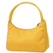 Prada Yellow Nylon Hobo Handbag