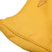 Prada Yellow Nylon Hobo Handbag