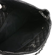 Chanel 2009-2010 Black Calfskin Mademoiselle Lock Tote Shoulder Bag