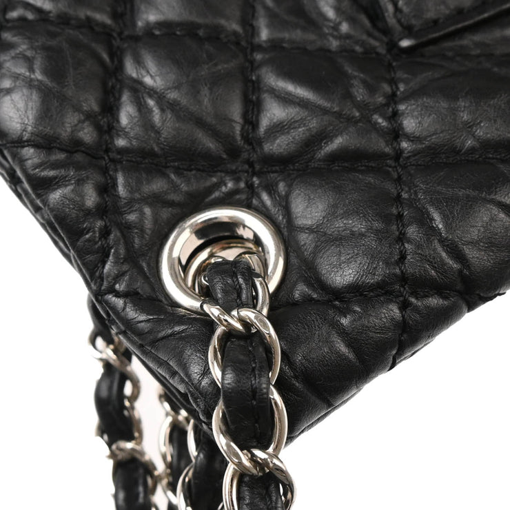 Chanel 2009-2010 Black Calfskin Mademoiselle Lock Tote Shoulder Bag