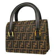 Fendi Brown Canvas Zucca Handbag