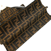 Fendi Brown Canvas Zucca Handbag