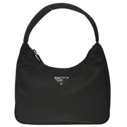 Prada Black Nylon Hobo Handbag