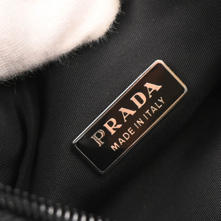 Prada Black Nylon Hobo Handbag