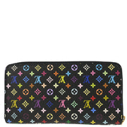 Louis Vuitton 2007 Black Multicolor Zippy Wallet M60050