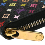 Louis Vuitton 2007 Black Multicolor Zippy Wallet M60050