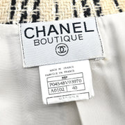 Chanel 1995 Single Breasted Jacket Beige #40