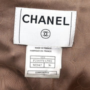 Chanel 2003 Collarless Jacket Brown #36