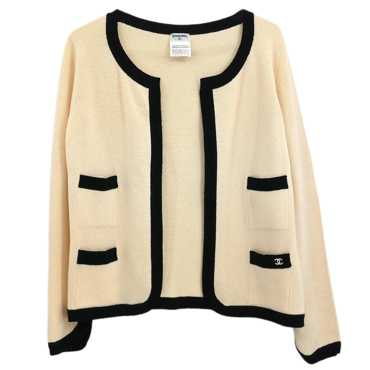 Chanel 2002 Cardigan White #42