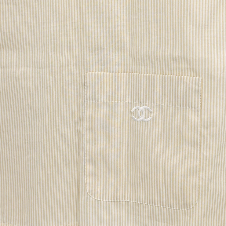 Chanel 1999 Sleeveless Blouse Shirt Beige #40