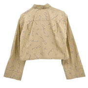 Chanel 1999 Blouse Shirt Beige #38